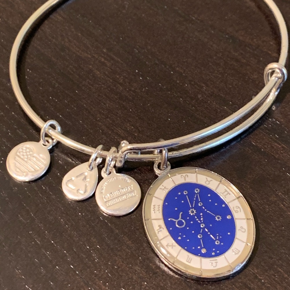 Alex and Ani astrological charm bracelet “Taurus”.